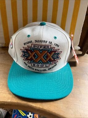 NFL Super Bowl XXIX Hat in White and Teal